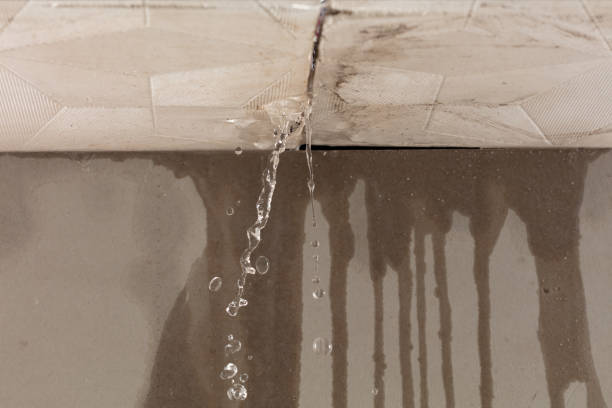 Professional Burst Pipe Cleanup technician working in Staley, NC